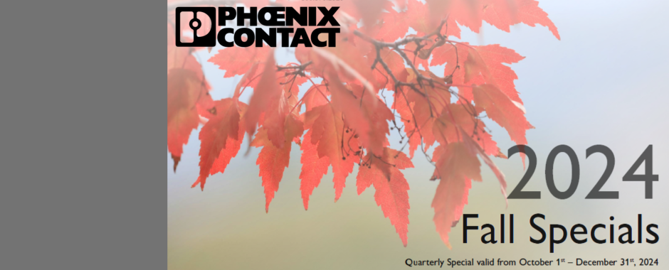 Fall Specials from Phoenix Contact